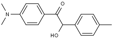 1-(4-(DIMETHYLAMINO)PHENYL)-2-HYDROXY-2-(4-METHYLPHENYL)ETHANONE Struktur