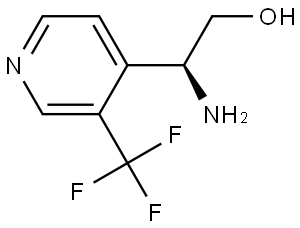 (S)-2-Amino-2-(3-(trifluoromethyl)pyridin-4-yl)ethan-1-ol Struktur