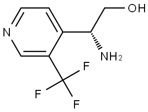 (R)-2-Amino-2-(3-(trifluoromethyl)pyridin-4-yl)ethan-1-ol Struktur