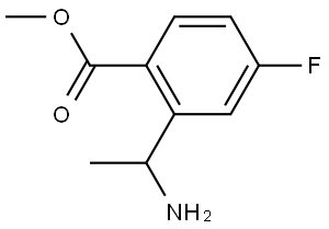 METHYL 2-(1-AMINOETHYL)-4-FLUOROBENZOATE Struktur