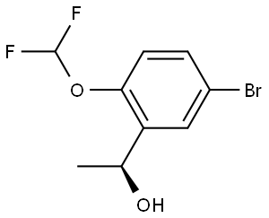 1-(5-Bromo-2-(difluoromethoxy)phenyl)ethan-1-ol Struktur