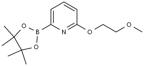 2-(2-methoxyethoxy)-6-(4,4,5,5-tetramethyl-1,3,2-dioxaborolan-2-yl)pyridine Structure