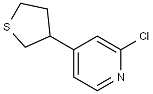 2-Chloro-4-(tetrahydrothiophen-3-yl)pyridine Struktur