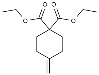 diethyl 4-methylidenecyclohexane-1,1-dicarboxylate Struktur