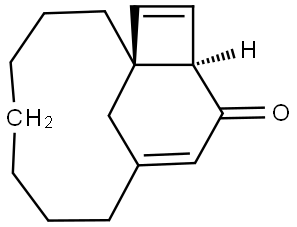 (1S,12R)-TRICYCLO[7.5.1.0(1,12)]PENTADECA-9,13-DIEN-11-ONE Struktur