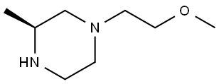 (S)-1-(2-Methoxyethyl)-3-methylpiperazine Struktur