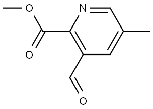 Methyl 3-formyl-5-methylpicolinate Struktur