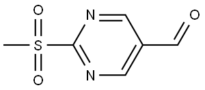 2-(Methylsulfonyl)pyrimidine-5-carbaldehyde Struktur
