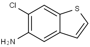 6-Chlorobenzo[b]thiophen-5-amine Struktur