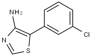 4-Amino-5-(3-chlorophenyl)thiazole Struktur