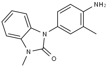 2H-Benzimidazol-2-one, 1-(4-amino-3-methylphenyl)-1,3-dihydro-3-methyl- Struktur
