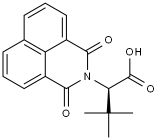 1H-Benz[de]isoquinoline-2(3H)-acetic acid, α-(1,1-dimethylethyl)-1,3-dioxo-, (αR)- Struktur