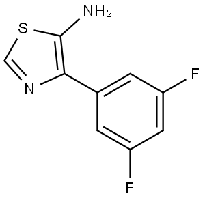 5-Amino-4-(3,5-difluorophenyl)thiazole Struktur