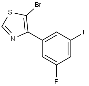 5-Bromo-4-(3,5-difluorophenyl)thiazole Struktur