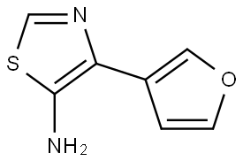 5-Amino-4-(3-furyl)thiazole Struktur
