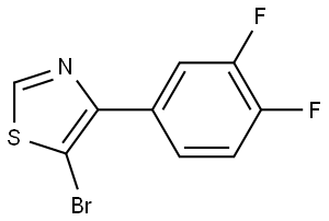 5-Bromo-4-(3,4-difluorophenyl)thiazole Struktur