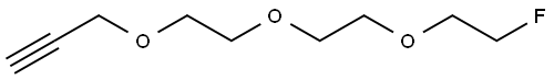 3-(2-(2-(2-Fluoroethoxy)ethoxy)ethoxy)prop-1-yne Struktur