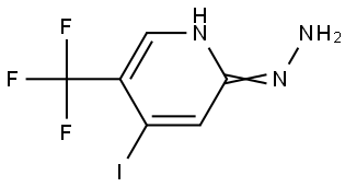 Pyridine, 2-hydrazinyl-4-iodo-5-(trifluoromethyl)- Struktur