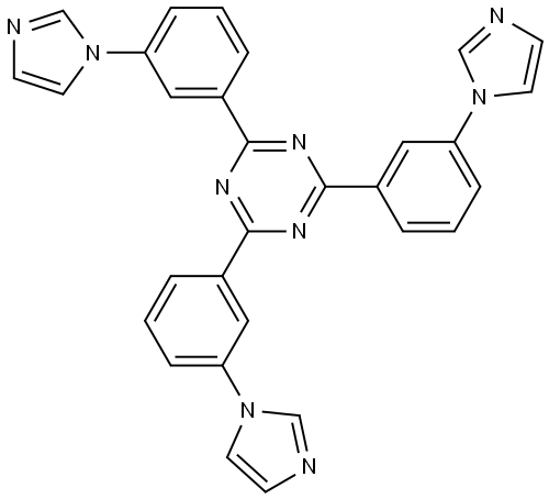 1,3,5-Triazine, 2,4,6-tris[3-(1H-imidazol-1-yl)phenyl]- Struktur