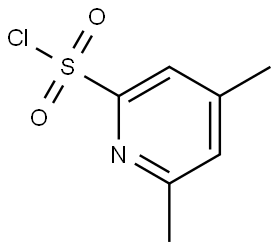 4,6-dimethylpyridine-2-sulfonyl chloride Struktur