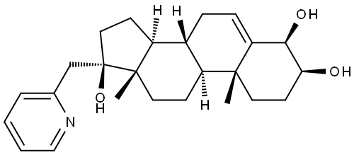 (3β,4β,17β)-17-(2-Pyridinylmethyl)androst-5-ene-3,4,17-triol Struktur