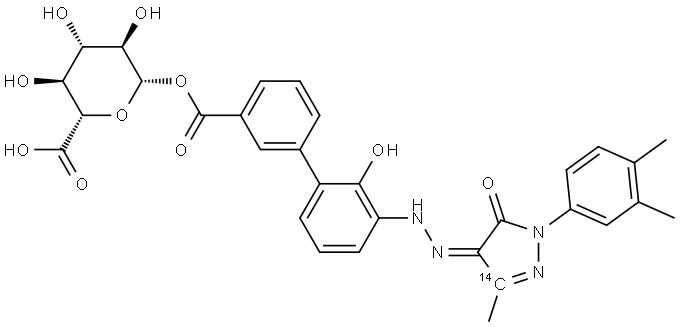 Eltrombopag Acyl Glucuronide Struktur