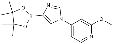 1-(2-Methoxy-4-pyridyl)-1H-imidazole-4-boronic acid pinacol ester Structure
