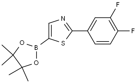2-(3,4-Difluorophenyl)thiazole-5-boronic acid pinacol ester Struktur