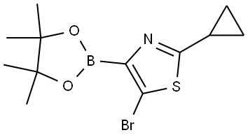 5-Bromo-2-(cyclopropyl)thiazole-4-boronic acid pinacol ester|