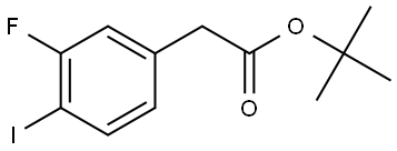 tert-butyl 3-fluoro-4-iodophenylacetate Struktur