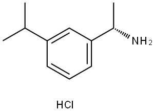 (S)-1-(3-Isopropylphenyl)ethan-1-amine hydrochloride Struktur