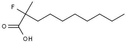 Decanoic acid, 2-fluoro-2-methyl- Struktur