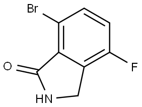 7-Bromo-4-fluoro-2,3-dihydro-1H-isoindol-1-one Struktur