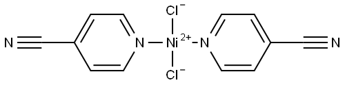 Nickel, dichlorobis(4-pyridinecarbonitrile-κN1)-, (SP-4-1)- Struktur