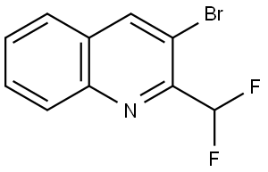 3-Bromo-2-(difluoromethyl)quinoline Struktur