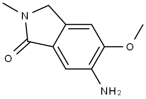 6-Amino-2,3-dihydro-5-methoxy-2-methyl-1H-isoindol-1-one Struktur