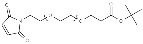 Mal-PEG12-t-butyl ester Structure