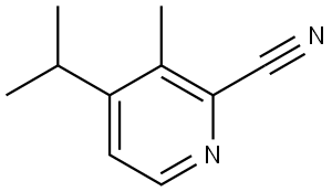 4-isopropyl-3-methylpicolinonitrile Struktur