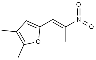 2,3-DIMETHYL-5-(2-NITRO-1-PROPENYL)FURAN Struktur