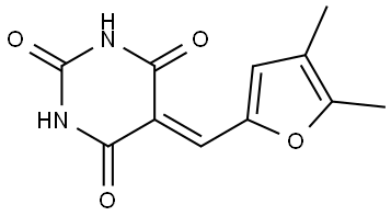 5-((4,5-DIMETHYL-2-FURYL)METHYLENE)-2,4,6(1H,3H,5H)-PYRIMIDINETRIONE Struktur