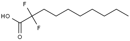 2,2-difluorodecanoic acid Struktur