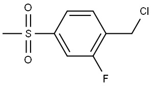 1-(Chloromethyl)-2-fluoro-4-(methylsulfonyl)benzene Struktur