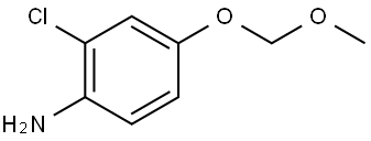 2-Chloro-4-(methoxymethoxy)aniline Struktur