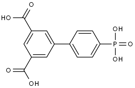 [1,1′-Biphenyl]-3,5-dicarboxylic acid, 4′-phosphono- Struktur