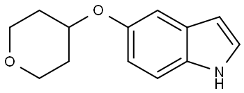 5-[(Tetrahydro-2H-pyran-4-yl)oxy]-1H-indole Struktur