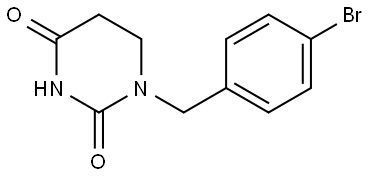 1-(4-Bromobenzyl)dihydropyrimidine-2,4(1H,3H)-dione Struktur