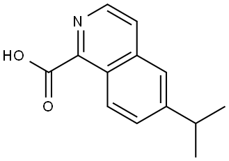 6-Isopropylisoquinoline-1-carboxylic acid Struktur