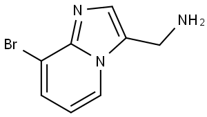 (8-Bromoimidazo[1,2-a]pyridin-3-yl)methanamine Struktur