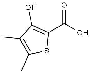 3-Hydroxy-4,5-dimethylthiophene-2-carboxylic acid Struktur