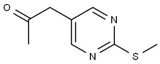 2-Propanone, 1-[2-(methylthio)-5-pyrimidinyl]- Struktur
